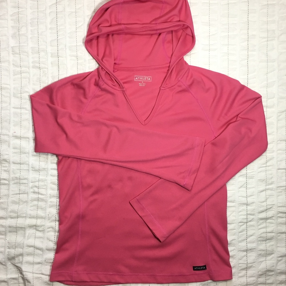 ATHLETA Runner Hoodie Long Sleeve Pink